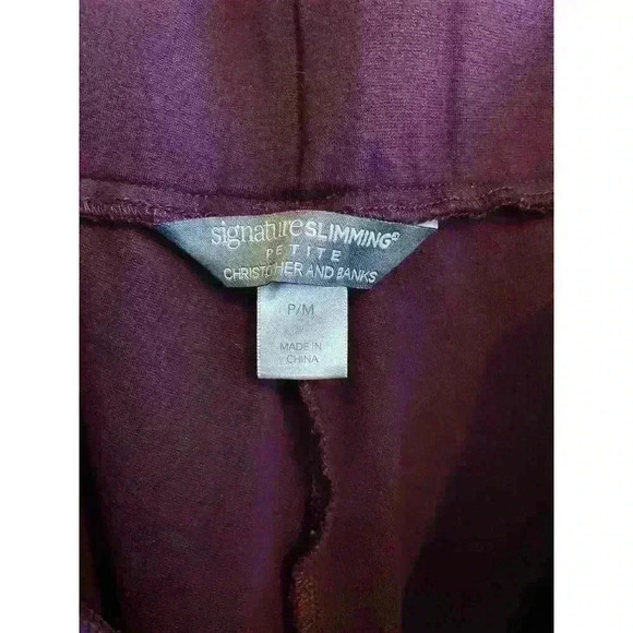 Size Medium Christopher & Banks Magenta Women's Pants - Picture 2 of 3